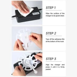 Scooter Charging Hook 360 Degrees Rotating Charging Cable Organizers Electric Vehicle Charger Holder Scooter Charging Device