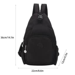 Lightweight Chest Bag For Women Waterproof Single Shoulder Bag Large Capacity Changeable Male Backpack Multi-pocket Design