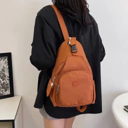 Lightweight Chest Bag For Women Waterproof Single Shoulder Bag Large Capacity Changeable Male Backpack Multi-pocket Design