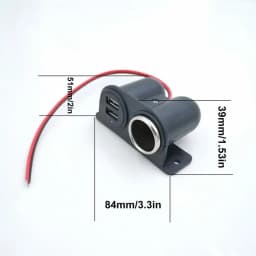 2-Socket Car Adapter Double USB Pd Fast Car Charger Double USB 3.1a/3100ma Car Charger For Smart Phone Gps Dash Cam