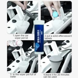 Solid Cleaner Car Windscreen Cleanning Glass Effervescent Tablet Auto Wiper Glass Solid Cleaning Concentrated Tablets Detergent