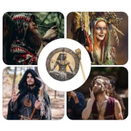 Shamanic Drum Creative Handmade Frame Drum Fashionable 10 Inch Egyptian Pharaoh Moon Goddess Drum Hand Drum with Drum Stick for