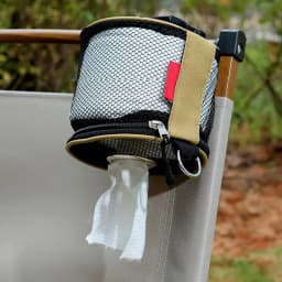 Outdoor Portable Paper Roll Hanger Dispenser Toilet Paper Roll Holder Paper Roll Storage Bag Camping Tissue Holder for Wall Car