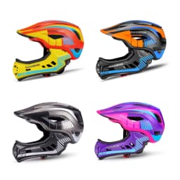 ROCKBROS Child Cycling Helmet Impact Resistant Cross Helmet Detachable Full Face Helmet Safety Protection Bicycle Scooter Helmet