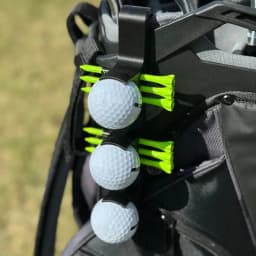 Tee Holder For Golf Bag Golf Ball Holder Belt Clip Stable Attachment Impact-Resistant Golf Balls Belt Organizer Save Time