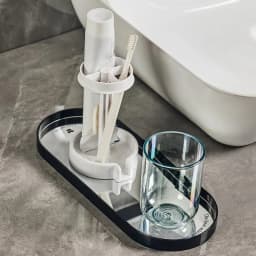 Toothbrush Holder And Cup 3 Slots Travel Tooth Brush Stand Toothbrush Storage Bathroom Gadgets Bathroom Organizer For Electric