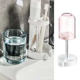 Toothbrush Holder And Cup 3 Slots Travel Tooth Brush Stand Toothbrush Storage Bathroom Gadgets Bathroom Organizer For Electric