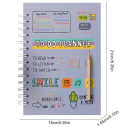 2025 Planner Weekly And Monthly Daily Planner 6x 8 Inches Thick Paper Monthly A5 Planner Calendar Twin-Wire Binding Flexible