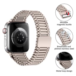 Magnetic Loop strap For Apple watch band 49mm 45mm 44mm 41mm 40mm Metal stainless steel Bracelet iWatch Serie SE 3 5 6 7 8 ultra