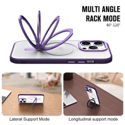 for iPhone 14 13 12 11 Pro Max Case with Magnetic Invisible Stand Compatible with MagSafe Military Drop Protection Phone Cover