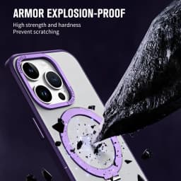 for iPhone 14 13 12 11 Pro Max Case with Magnetic Invisible Stand Compatible with MagSafe Military Drop Protection Phone Cover