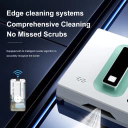PuRuiKai Robot Electric Automatic Window Cleaning Robotic Vacuum Cleaner with APP Remote Control, Two-Way Automatic Spray 2500PA