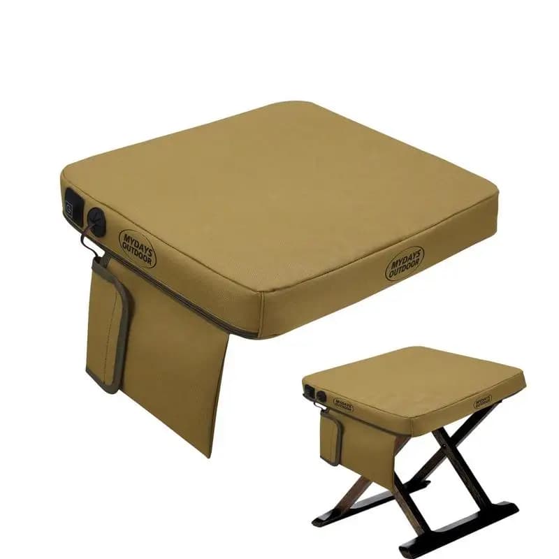 Stadium Thermal Seat Pad with Detachable Cover, Fishing Chair Upgrade Heated Seat Cushion, Portable Anti-Slip 3 Adjustable Modes