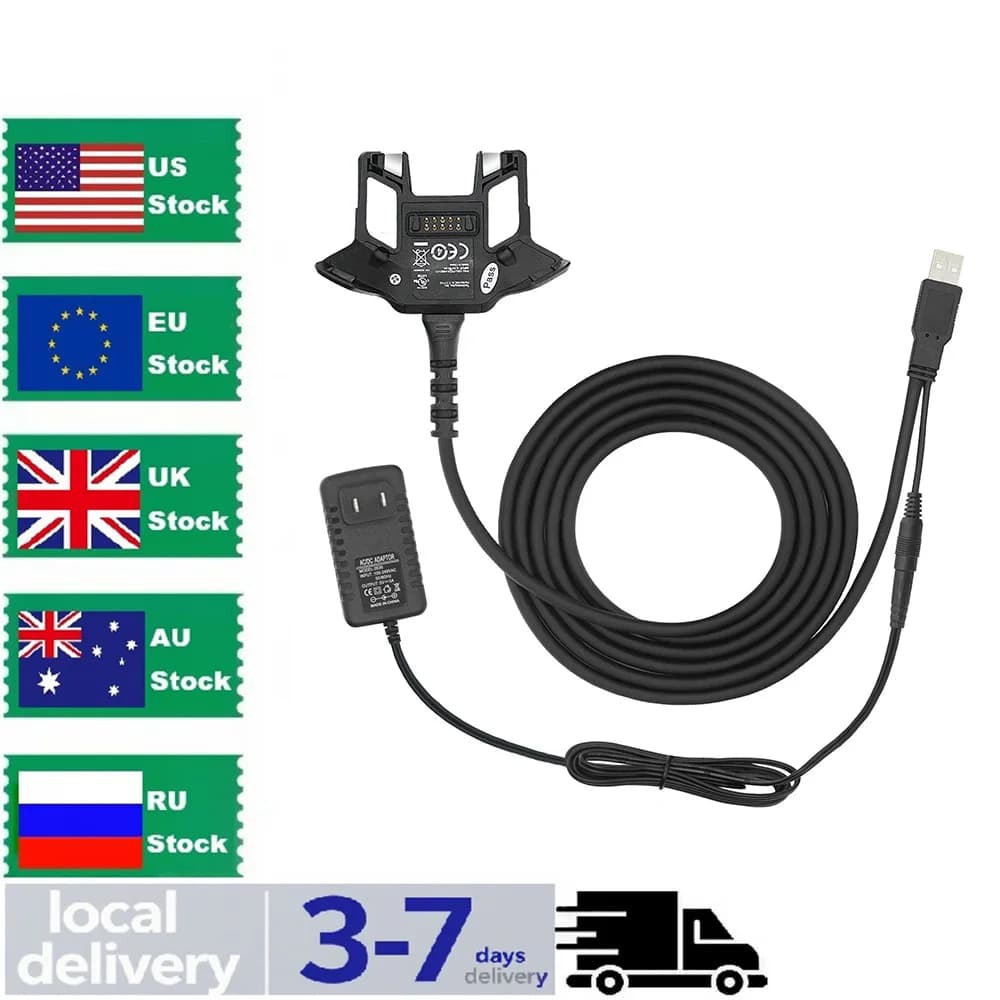 Power Charger for Zebra Motorola Symbol TC70 TC70X TC72 TC75 TC75X TC77 CBL-TC7X-USB1-01 Charging Cable with Adapter
