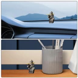 Chinese Knight-Errant Ornaments Knight-Errant Statue Ornament Chinese Ancient Style Resin Miniature Ornaments For Aquarium SUVs