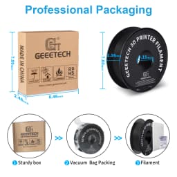 Geeetech Matte Filament PLA 1.75mm 1kg Spool (2.2lbs), 3D Printer Material Polylactic Acid, Frosted Texture, Vacuum Packaging