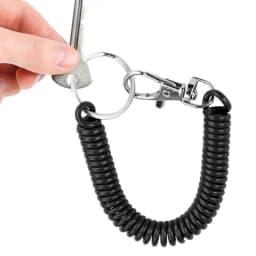 Coil Lanyard Retractable Coil Keychain Spiral Coil Lanyard Long Anti Lost Key Chain Holder For Bungee Lanyard Flexible