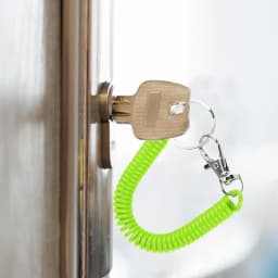 Coil Lanyard Retractable Coil Keychain Spiral Coil Lanyard Long Anti Lost Key Chain Holder For Bungee Lanyard Flexible