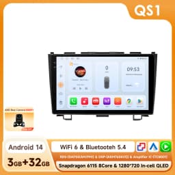 Hizpo Car Radio for Honda CRV CR-V 2007-2011 Multimedia Video Player Navigation Stereo GPS Android 14 Carplay Head Unit No DVD