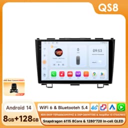Hizpo Car Radio for Honda CRV CR-V 2007-2011 Multimedia Video Player Navigation Stereo GPS Android 14 Carplay Head Unit No DVD