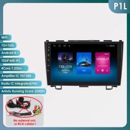 Hizpo Car Radio for Honda CRV CR-V 2007-2011 Multimedia Video Player Navigation Stereo GPS Android 14 Carplay Head Unit No DVD