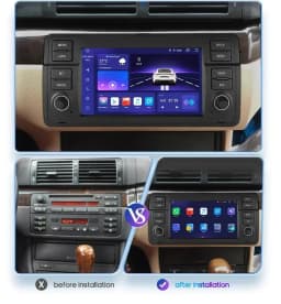 Hizpo 8 Core Android 14 Car Multimedia Radio For BMW E46 M3 Rover 75 Coupe 318/320/325/330/335 GPS CarPlay AUTO 4G Navigation