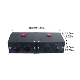 24V 2-4Port Car Heater Defroster Portable Car Electric Dryer Windshield Windscreen Demister 12V 500W Heater Fan For RV SUV Truck