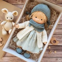 Soft Baby Dolls Handmade First Baby Doll Stuffed Baby Girl Dolls Plush Doll Toy First Baby Doll Plush Rag Doll For Kids