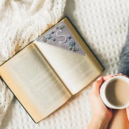 Book Corner Bookmark Embroidered Corner Bookmark Letter Hand Stitched Felt Corner Letter Bookmark Page Markers And Book