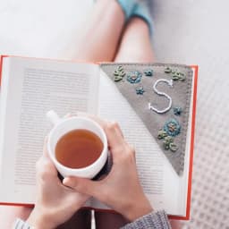 Book Corner Bookmark Embroidered Corner Bookmark Letter Hand Stitched Felt Corner Letter Bookmark Page Markers And Book