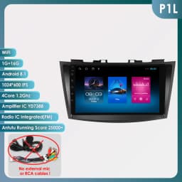 Hizpo Car Radio Multimedia Player For Suzuki Swift 4 2011 2012 2013 2014 2015 Octa Core Android Auto GPS Navigation Stereo DSP