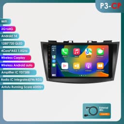 Hizpo Car Radio Multimedia Player For Suzuki Swift 4 2011 2012 2013 2014 2015 Octa Core Android Auto GPS Navigation Stereo DSP