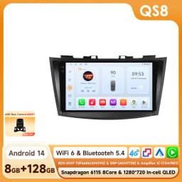 Hizpo Car Radio Multimedia Player For Suzuki Swift 4 2011 2012 2013 2014 2015 Octa Core Android Auto GPS Navigation Stereo DSP