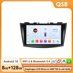 Hizpo Car Radio Multimedia Player For Suzuki Swift 4 2011 2012 2013 2014 2015 Octa Core Android Auto GPS Navigation Stereo DSP