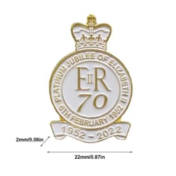 British Queen Elizabeth II Memorial Brooch Commemorate Queen Elizabeth II Pin Badge Brooch Grief Over The Queen 1926-2022