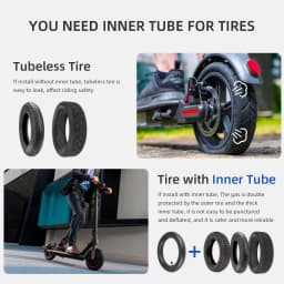 Ulip 2 Sets 10x2-6.1 Off-road Tubeless Tire With Inner Tube For Xiaomi M365 Pro Pro2 1S MI3 Lite 10 inch Electric Scooter Tyre