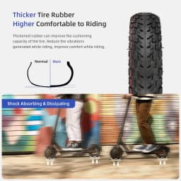 Ulip 2 Sets 10x2-6.1 Off-road Tubeless Tire With Inner Tube For Xiaomi M365 Pro Pro2 1S MI3 Lite 10 inch Electric Scooter Tyre