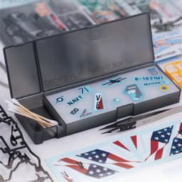 Water Decals Sticker Box for Gundam Model DIY Hobby Tools Accessory High Quality Plastic Black Hobby Crafts Moisturizing Case