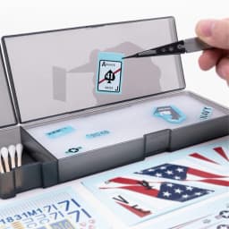 Water Decals Sticker Box for Gundam Model DIY Hobby Tools Accessory High Quality Plastic Black Hobby Crafts Moisturizing Case