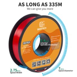 GEEETECH High Speed PLA 3D Printer Filament 1kg 1.75mm, Better Fluidity, Faster Curing & Printing Speed, Higher Printing Quality