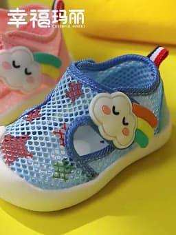 Children's Summer Breathable Air Mesh Sandals Baby Unisex Casual Shoes Anti-slip Soft Sole First Walkers Infant Lightweight Shoe