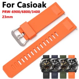 23mm Sports Silicone Watch Strap for PRW-6900 PRW-6800/3400 High Quality Rubber Watchbands Quick Release Accessories