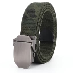 Personalized Custom Letters Concise Metal Slide Buckle Canvas Belts Breathable Army Unisex Jeans Accessories Leisure Summer Belt