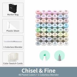 Ohuhu Oahu Marker Pen Alcohol Art Markers Color Marker Set Dual Tips Felt Pen Sketching Drawing Graffiti Manga School Supplies
