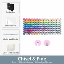 Ohuhu Oahu Marker Pen Alcohol Art Markers Color Marker Set Dual Tips Felt Pen Sketching Drawing Graffiti Manga School Supplies