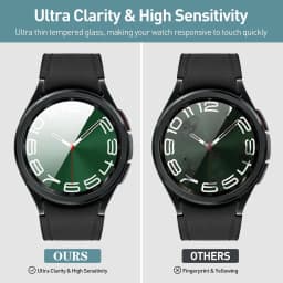 HD Tempered Glass For Samsung Galaxy Watch 6 44mm 40mm 43mm 47mm Accessories Clear Hydraulic Film Screen Protector 6 Classic