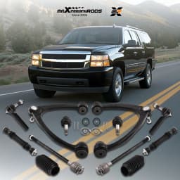12Pcs Front Tie Rod Ends & Control Arm for Chevrolet Avalanche 2007 2008 2009 2010 2011 2012 2013