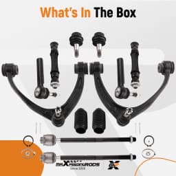 12Pcs Front Tie Rod Ends & Control Arm for Chevrolet Avalanche 2007 2008 2009 2010 2011 2012 2013