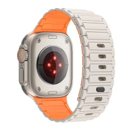 Magnetic Loop For Apple Watch Band 45mm 44mm 40mm 41mm 46mm Silicone Bracelet iWatch Series 10 9 8 7 6 5 se Ultra 2 strap 49mm