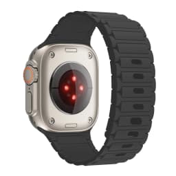 Magnetic Loop For Apple Watch Band 45mm 44mm 40mm 41mm 46mm Silicone Bracelet iWatch Series 10 9 8 7 6 5 se Ultra 2 strap 49mm